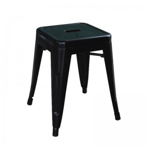 RELIX ΣΚΑΜΠΟ ΜΕΤΑΛΛΙΚΟ ΜΑΥΡΟ ΣΤΟΙΒΑΖΟΜΕΝΟ 38x38x45cm