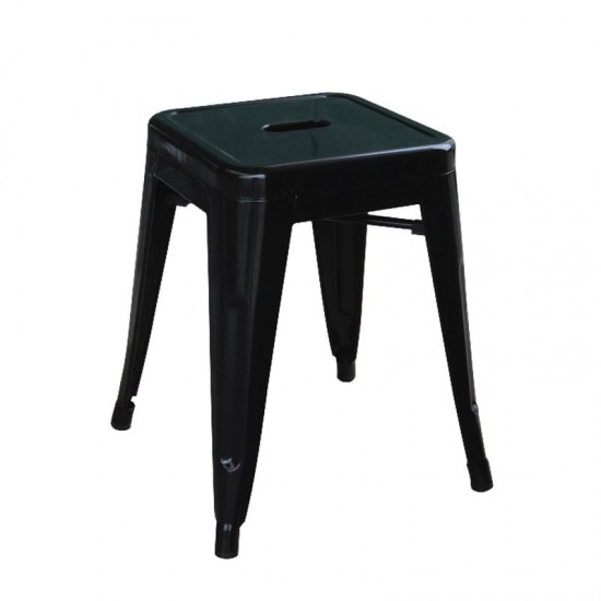 RELIX ΣΚΑΜΠΟ ΜΕΤΑΛΛΙΚΟ ΜΑΥΡΟ ΣΤΟΙΒΑΖΟΜΕΝΟ 38x38x45cm