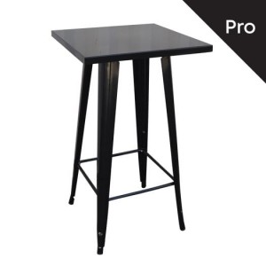 RELIX ΤΡΑΠΕΖΙ BAR ΜΕΤΑΛΛΙΚΟ ANTIQUE BLACK 60x60 