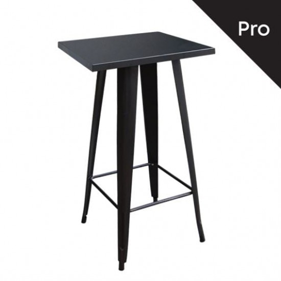 RELIX Τραπέζι Bar Μέταλλο Βαφή Μαύρο 60χ60χ103Η