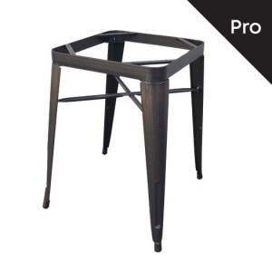 RELIX Βάση Τραπεζιού-Pro, Μέταλλο Βαφή Antique Black (7.40 kg) 60x60x73cm