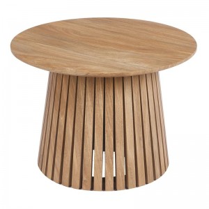 RIM-II Τραπεζάκι Σαλονιού-Καθιστικού, ΜDF Απόχρωση Φυσικό Φ60xH.42cm