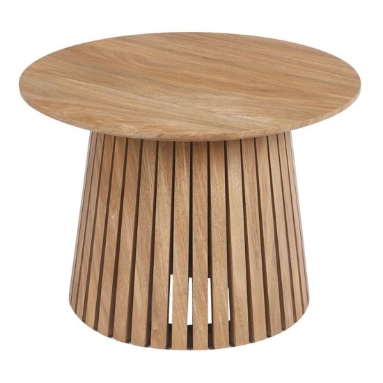 RIM-II Τραπεζάκι Σαλονιού-Καθιστικού, ΜDF Απόχρωση Φυσικό Φ60xH.42cm