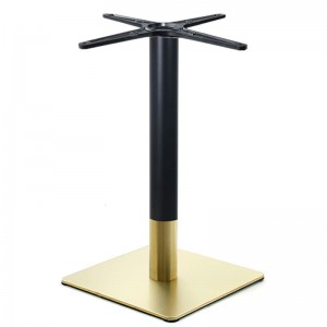 RIVA Βάση Τραπεζιού BAR Gold Inox #201 - Black / 14,60 Kg 45x45xH.108cm