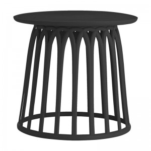 SABA Τραπεζάκι Βοηθητικό PP-UV Μαύρο Φ50