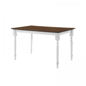 SALOON ΤΡΑΠΕΖΙ ΑΣΠΡΟ, ΚΑΡΥΔΙ  150x90cm 
