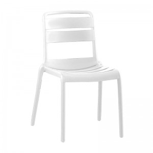 SERENATA Καρέκλα, Στοιβαζόμενη PP - UV Άσπρο 45x58x81cm