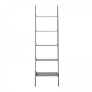 SHELF ΒΙΒΛΙΟΘΗΚΗ - ΡΑΦΙΕΡΑ ΓΚΡΙ 56x32x189cm 