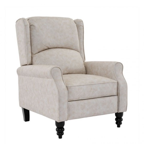 SIMPLE Relax Πολυθρόνα Μπερζέρα Σαλονιού, Καθιστικού, Ύφασμα Απόχρωση Antique Εκρού 72x84x97cm