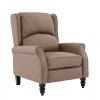 SIMPLE Relax Πολυθρόνα Μπερζέρα Σαλονιού, Καθιστικού, Ύφασμα Απόχρωση Antique Καφέ 72x84x97cm
