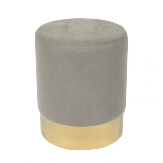 SOL ΣΚΑΜΠΟ ΧΡΥΣΟ, ΥΦΑΣΜΑ VELURE ΓΚΡΙ