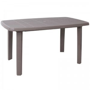 SORRENTO Τραπέζι 140x80cm Oval Πλαστ.Μπεζ Tortora