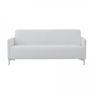 STYLE Καναπές Σαλονιού Καθιστικού, 2Θέσιος, Pu Άσπρο 112x71x72cm