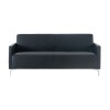 STYLE Καναπές Σαλονιού Καθιστικού, 2Θέσιος, Pu Μαύρο 112x71x72cm