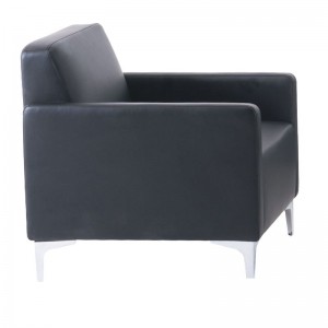 STYLE Πολυθρόνα Σαλονιού Καθιστικού, Pu Μαύρο 64x71x72cm