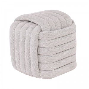 TAB Σκαμπό Βοηθητικό, Ύφασμα Απόχρωση Sandy Grey 47x47x44cm