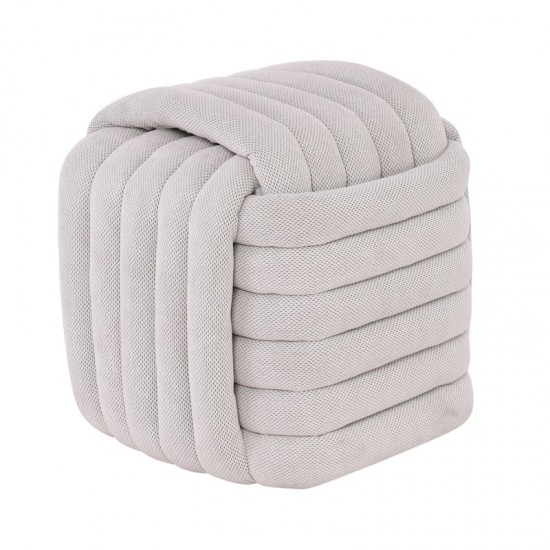 TAB Σκαμπό Βοηθητικό, Ύφασμα Απόχρωση Sandy Grey 47x47x44cm