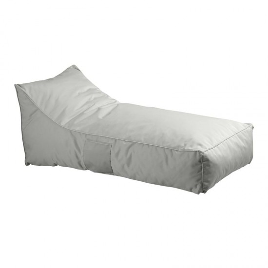 TACO Πουφ Ανάκλιντρο 100% Αδιάβροχο Ύφασμα Γκρι