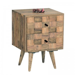 TEKA Κομοδίνο 40x35x55cm Ακακία Φυσικό