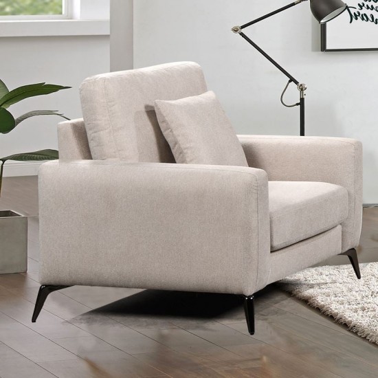 TIPO Πολυθρόνα Σαλονιού - Καθιστικού, Ύφασμα Μπεζ 101x88x92cm