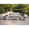 TORO Set Σαλόνι Κήπου 4τεμ, Alu Άσπρο, Rope Wicker Ανθρακί , Polywood Φυσικό, Μαξιλάρι Εκρού 203x84x75-75x84x75-120x65x40cm TORO Set Σαλόνι Κήπου 4τεμ, Alu Άσπρο, Rope Wicker Ανθρακί , Polywood Φυσικό, Μαξιλάρι Εκρού 203x84x75-75x84x75-120x65x40cm