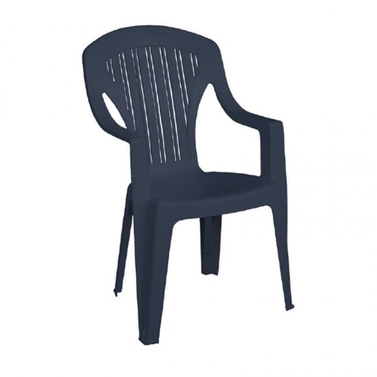 TROPEA Πολυθ.Στοιβαζόμενη Πλαστική Ανθρακί