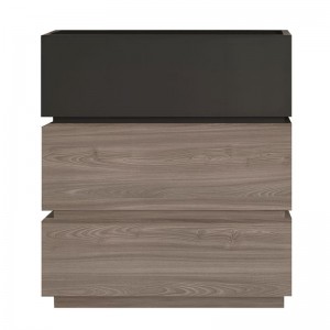 VANITY Συρταριέρα, με 3 Συρτ. Αποχρώσεων Sonoma Oak & Grey, με Αποσπώμενα χρωματικά Μέρη 60x40x66cm