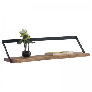 WALL-1 Ράφι 80x25cm Ακακία Φυσικό/Μετ.Μαύρο WALL-1 Ράφι 80x25cm Ακακία Φυσικό/Μετ.Μαύρο