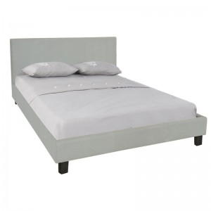 WILTON Κρεβάτι Διπλό για Στρώμα 140x190cm, Ύφασμα Απόχρωση Grey Stone 149x203x89cm