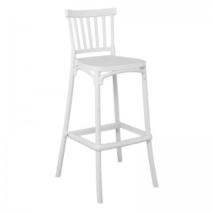 WINDSOR Σκαμπό BAR, PP Άσπρο 49x46x103cm