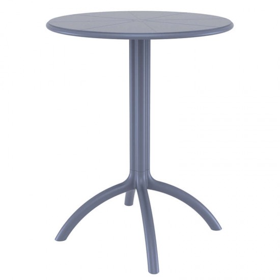 OCTOPUS Φ60Χ75εκ.DARK GREY ΤΡΑΠΕΖΙ ΠΟΛ/ΝΙΟΥ-SIESTA-OCTOPUS ΤΡΑΠΕΖΙ-ΤΡΑΠΕΖΙ-