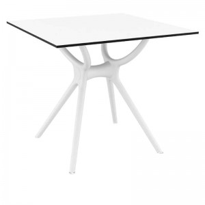 AIR ΤΡΑΠΕΖΙ 80Χ80εκ. WHITE LAMINATE 12mm