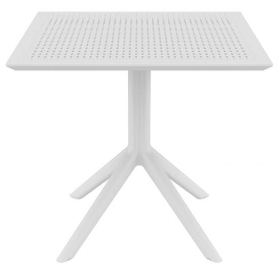 SKY ΤΡΑΠΕΖΙ 80X80X74εκ. WHITE ΠΟΛ/ΝΙΟΥ-SIESTA-ΤΡΑΠΕΖΙ-ΠΟΛΥΠΡΟΠΥΛΕΝΙΟ-ΛΕΥΚΟ-