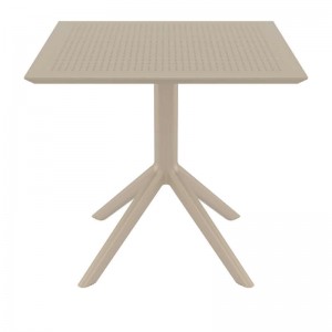 SKY ΤΡΑΠΕΖΙ 80X80X74εκ. DOVE GREY ΠΟΛ/ΝΙΟΥ