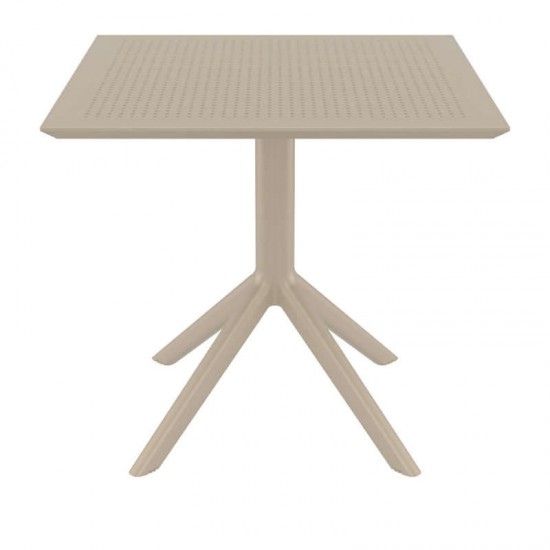 SKY ΤΡΑΠΕΖΙ 80X80X74εκ. DOVE GREY ΠΟΛ/ΝΙΟΥ-SIESTA-SKY ΤΡΑΠΕΖΙ-ΤΡΑΠΕΖΙ-