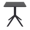 SKY ΤΡΑΠΕΖΙ 70X70X74εκ. BLACK ΠΟΛ/ΝΙΟΥ-SIESTA-SKY ΤΡΑΠΕΖΙ-ΤΡΑΠΕΖΙ-