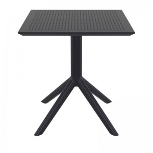 SKY ΤΡΑΠΕΖΙ 70X70X74εκ. BLACK ΠΟΛ/ΝΙΟΥ