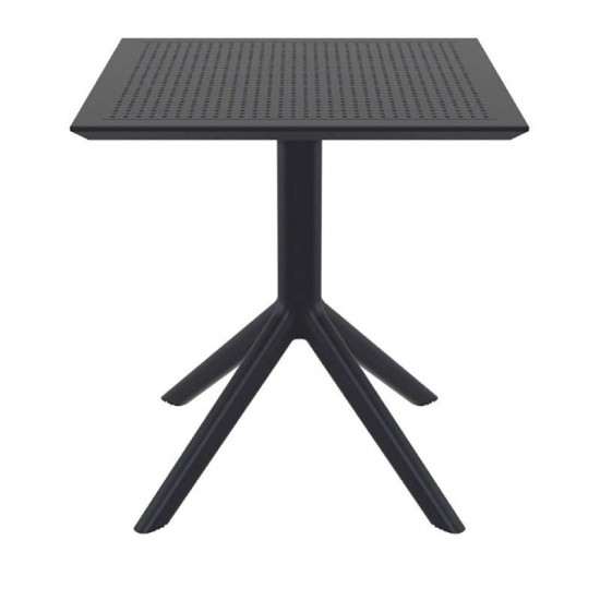 SKY ΤΡΑΠΕΖΙ 70X70X74εκ. BLACK ΠΟΛ/ΝΙΟΥ-SIESTA-SKY ΤΡΑΠΕΖΙ-ΤΡΑΠΕΖΙ-