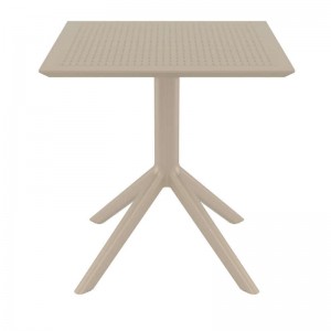SKY ΤΡΑΠΕΖΙ 70X70X74εκ. DOVE GREY ΠΟΛ/ΝΙΟΥ