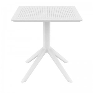 SKY ΤΡΑΠΕΖΙ 70X70X74εκ. WHITE ΠΟΛ/ΝΙΟΥ