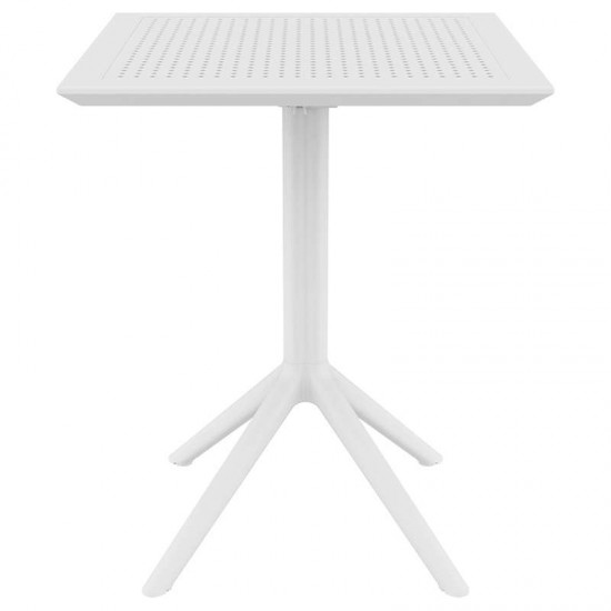 SKY ΤΡΑΠΕΖΙ ΠΤΥΣ/ΝΟ 60Χ60X74εκ. WHITE ΠΟΛ/ΝΙΟΥ-SIESTA-SKY ΤΡΑΠΕΖΙ-ΤΡΑΠΕΖΙ-