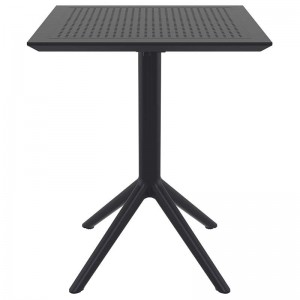 SKY ΤΡΑΠΕΖΙ ΠΤΥΣ/ΝΟ 60Χ60X74εκ. BLACK ΠΟΛ/ΝΙΟΥ