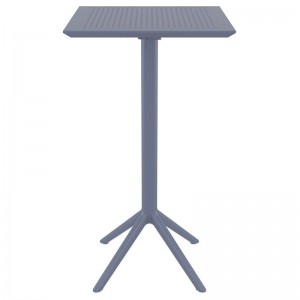 SKY BAR DARK GREY ΠΤΥΣ/ΝΟ 60Χ60Χ108εκ.ΤΡΑΠ. ΠΟΛ/ΝΙΟΥ