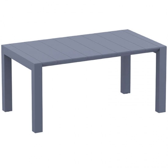 VEGAS DARK GREY 100X180/220εκ. ΕΠΕΚΤ.ΤΡΑΠΕΖΙ ΠΟΛ/ΝΙΟΥ-SIESTA-VEGAS ΤΡΑΠΕΖΙ-ΤΡΑΠΕΖΙ-