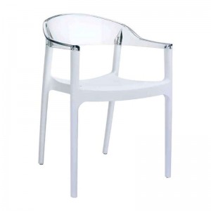 CARMEN WHITE/CLEAR ΠΟΛΥΘΡΟΝΑ 54X51X80εκ. 