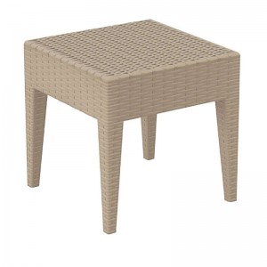 MIAMI DOVE GREY ΤΡΑΠΕΖΙ ΠΟΛ/ΝΙΟΥ 45Χ45Χ45εκ. 