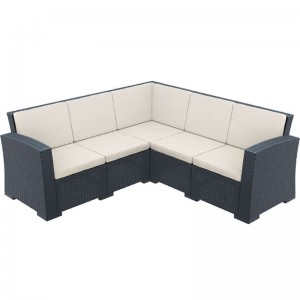 MONACO DARK GREY ΓΩΝΙΑ ΜΕ ΜΑΞΙΛΑΡΙ ΠΟΛ/ΝΙΟΥ