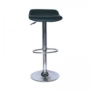 Σκαμπό Μπάρ 2τμχ Bar 3 Μαύρο Pvc 38x39x85εκ.