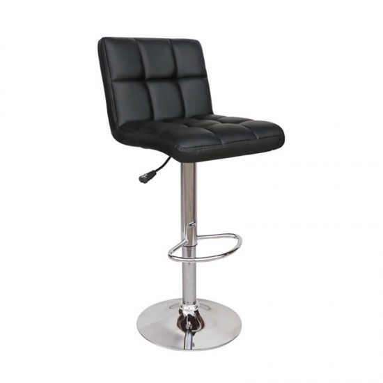 Σκαμπό Μπάρ 2τμχ Bar 40 Μαύρο Pu 43x52x110εκ.-ΣΚΑΜΠΟ ΜΠΑΡ-ΣΚΑΜΠΟ-