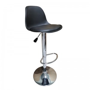 ΣΚΑΜΠΟ BAR 2 TEMAXIA BLACK PU - PP   48x52x110εκ.